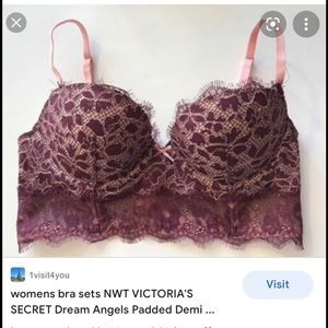 Victoria's Secret Dream Angels Padded Demi Bustier Bra